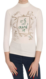 Crew Neck It Is Not A Frame Up! Print Blouse - Avaz Shop