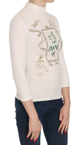 Crew Neck It Is Not A Frame Up! Print Blouse - Avaz Shop