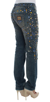Crystal Embellished GIRLY Slim Fit Jeans - Avaz Shop