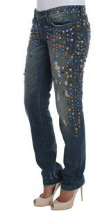 Crystal Embellished GIRLY Slim Fit Jeans - Avaz Shop