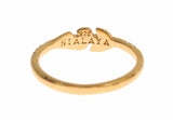 Gold Clear CZ 925 Silver Ring - Avaz Shop