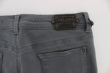 Gray Cotton Blend Slim Fit Jeans - Avaz Shop