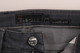 Gray Cotton Slim Fit Denim Jeans - Avaz Shop