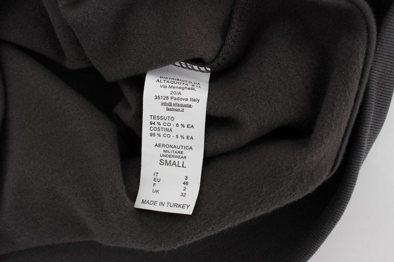 Gray Cotton Stretch Half Zipper Sweater - Avaz Shop