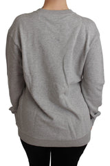 Gray #dgfamily Cotton Pullover Sweater - Avaz Shop