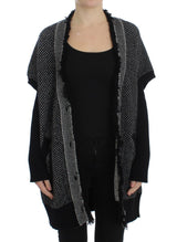 Gray Knitted Cashmere Cardigan - Avaz Shop