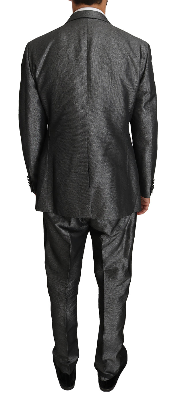 Gray Patterned MARTINI 2 Piece Suit - Avaz Shop