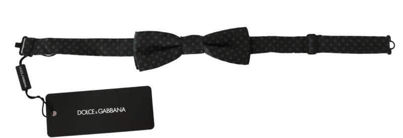 Gray Patterned Mens Necktie Papillon 100% Silk Bow Tie - Avaz Shop