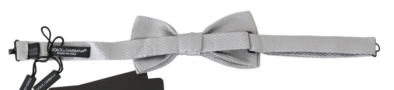 Gray Silk Baroque Jacquard Men Bow Tie Papillon - Avaz Shop
