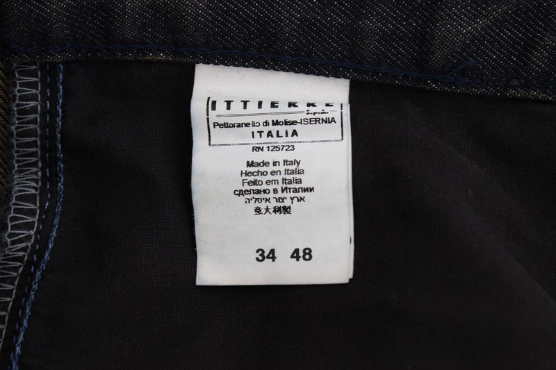 Gray Wash Slim Fit Cotton Denim Jeans - Avaz Shop