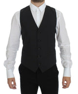 Gray Wool Stretch Dress Blazer Vest - Avaz Shop