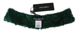 Green Fur Neck Collar Wrap Lambskin Scarf - Avaz Shop