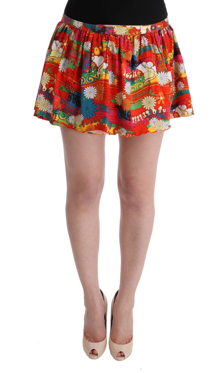 Multicolor Floral Print Beachwear Skirt - Avaz Shop