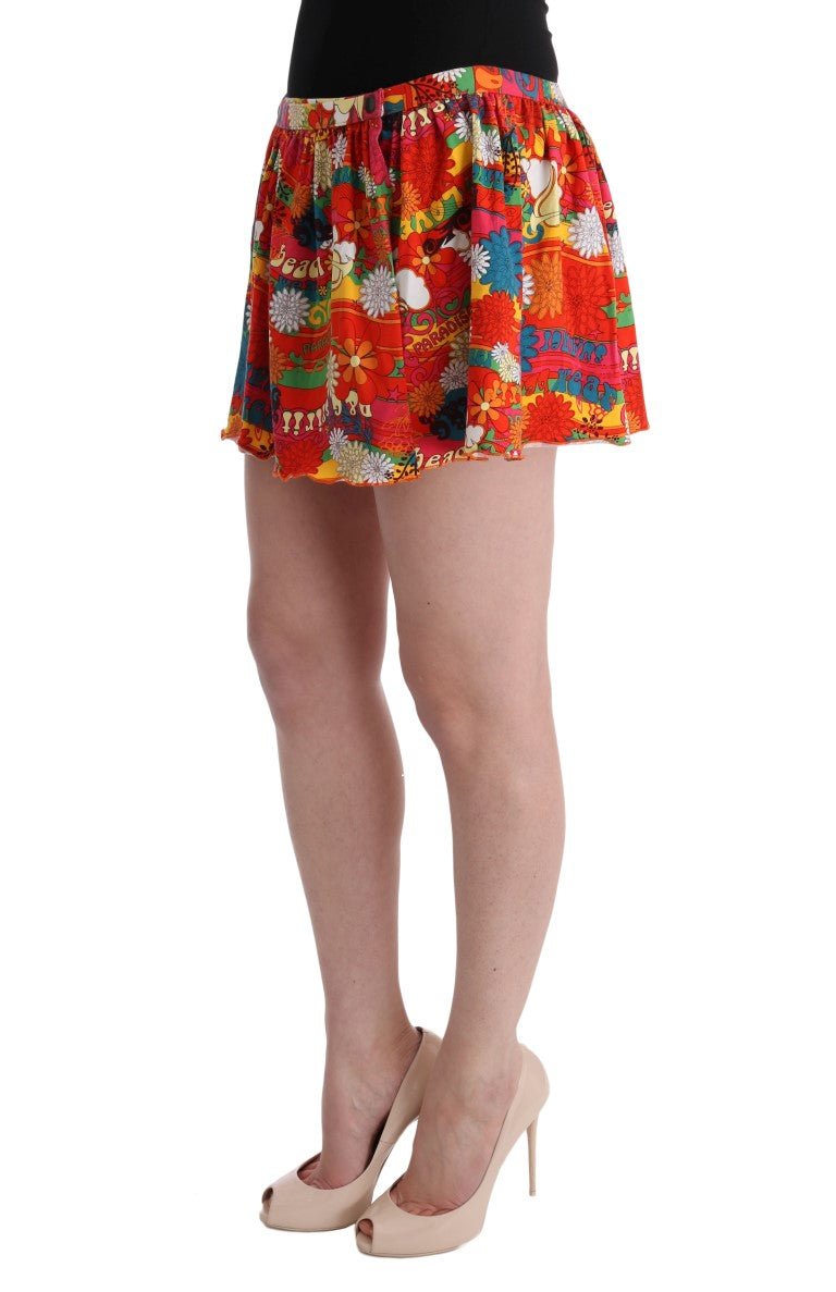 Multicolor Floral Print Beachwear Skirt - Avaz Shop
