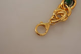 Multicolor Gold Tone Orange Lily Cable Chain Necklace - Avaz Shop
