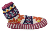 Multicolor Knitted Booties Boots Flats Shoes - Avaz Shop