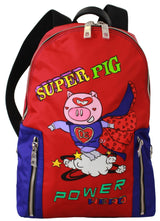 Nylon Multicolor Super Pig Print Men School Bag - Avaz Shop