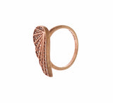 Pink Gold 925 Silver Womens Clear CZ Ring - Avaz Shop