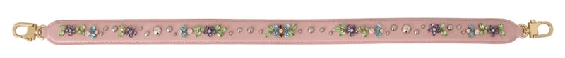 Pink Leather Crystal Stud Accessory Shoulder Strap - Avaz Shop
