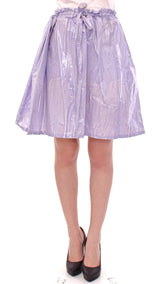 Purple Adjustable Waist Strap A-Line One Size Skirt - Avaz Shop