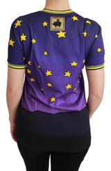 Purple YEAR OF THE PIG Top Cotton T-shirt - Avaz Shop