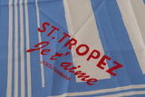 Blue White Striped St. Tropez Handkerchief  Scarf