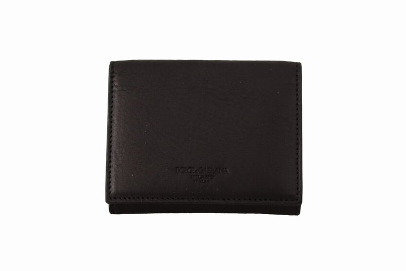Black Leather Trifold Purse Belt Strap Multi Kit Wallet