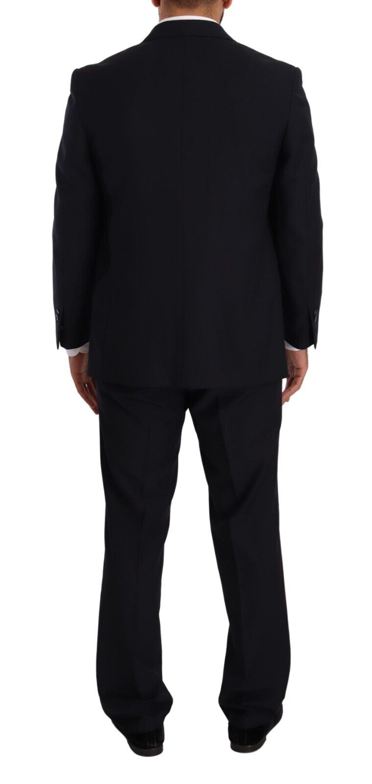 Blue Polyester Single Breasted Formal Suit
