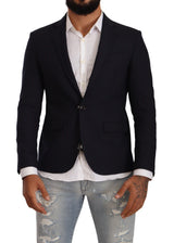 Black Single Breasted One Button Suit Jacket