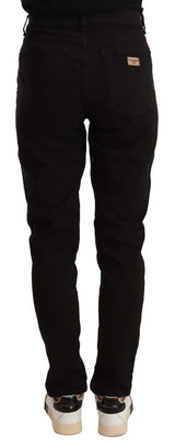 Black Skinny Slim Denim Cotton Stretch Jeans