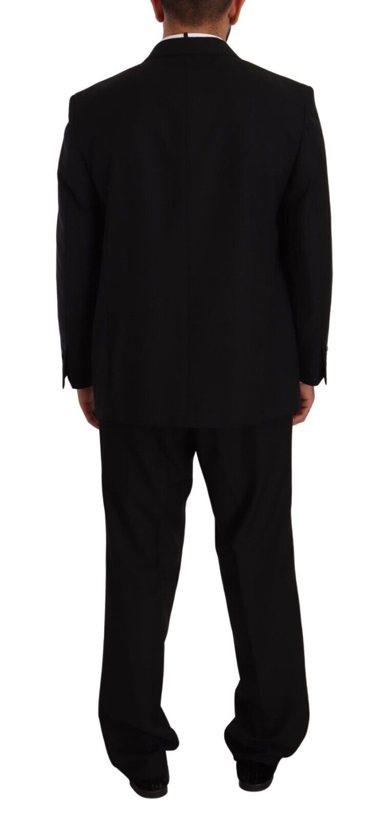 Black Polyester Single Breasted Formal Suit
