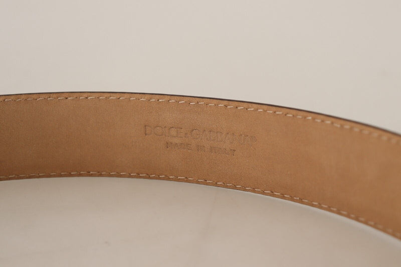 Bordeaux Leather Gold Metal Oval Buckle Belt