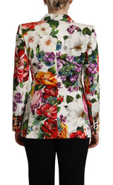 Multicolor Fiori Cotton Long Sleeves Jacket