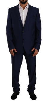Blue MARTINI Single Breasted 2 Piece Suit