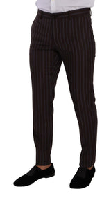 Bordeaux MARTINI Striped Slim Fit 2 Piece Suit