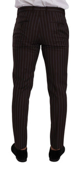 Bordeaux MARTINI Striped Slim Fit 2 Piece Suit