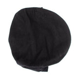 Black Cotton Logo Newsboy Cap Hat Cabbie