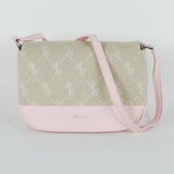Pink Cotton Crossbody Bag