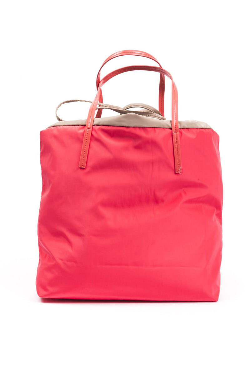 Red Polyester Handbag
