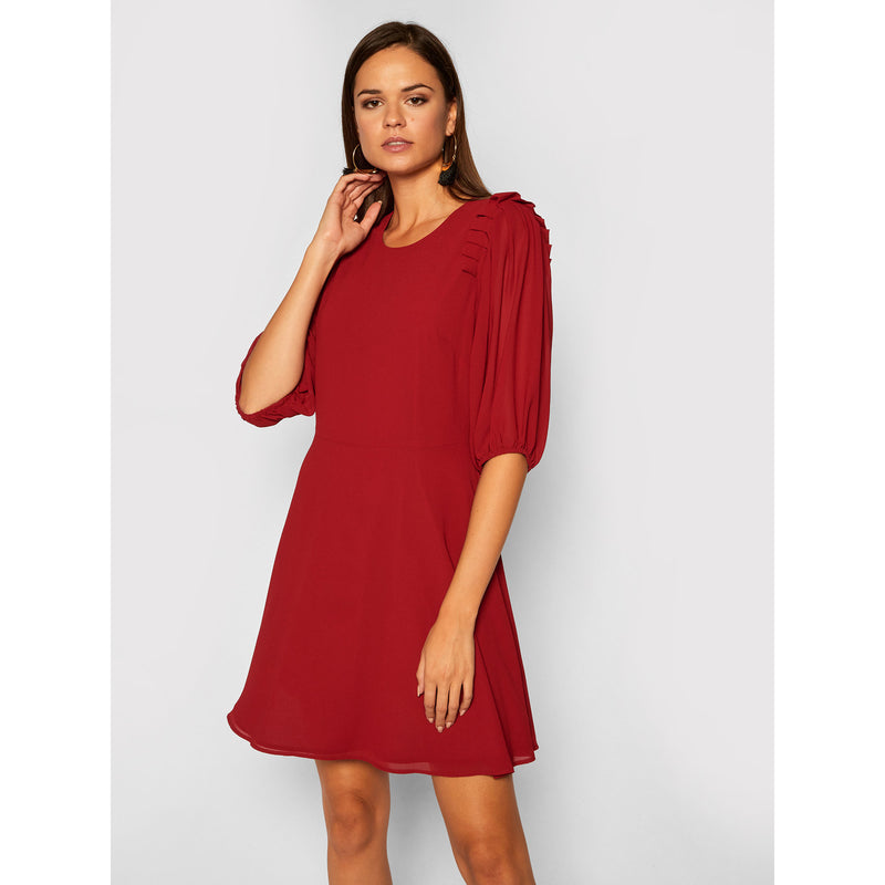 Red Polyester Dress