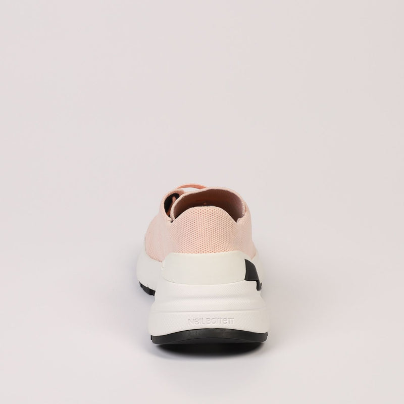 Pink Textile and Leather Sneaker