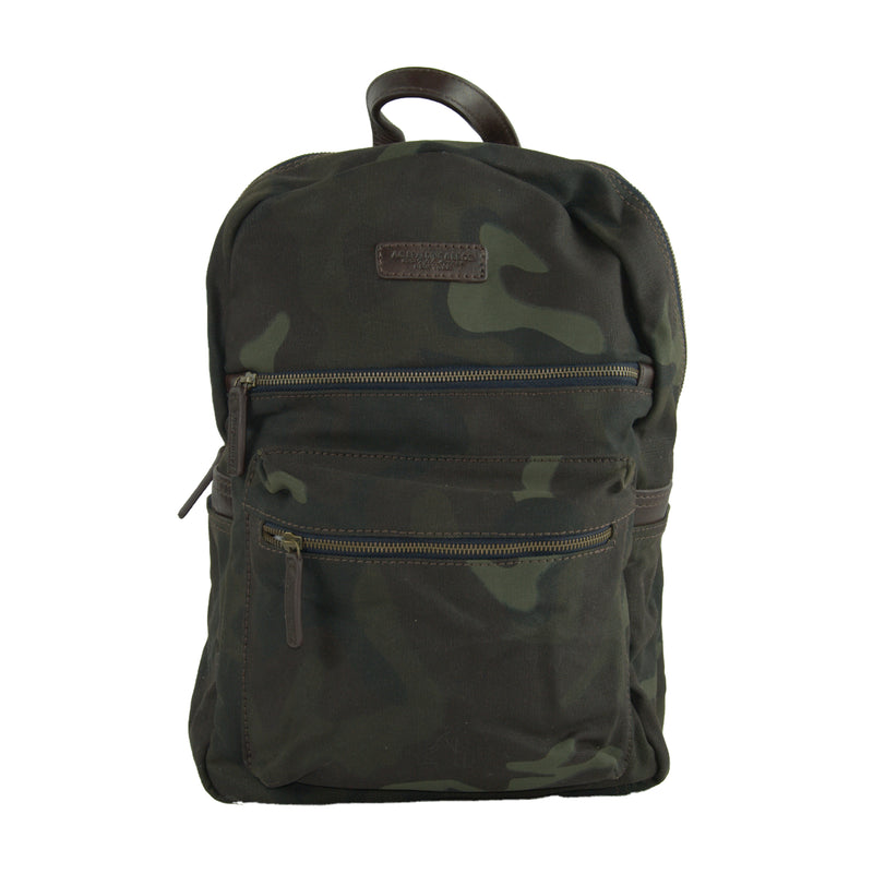 Green Cotton Backpack